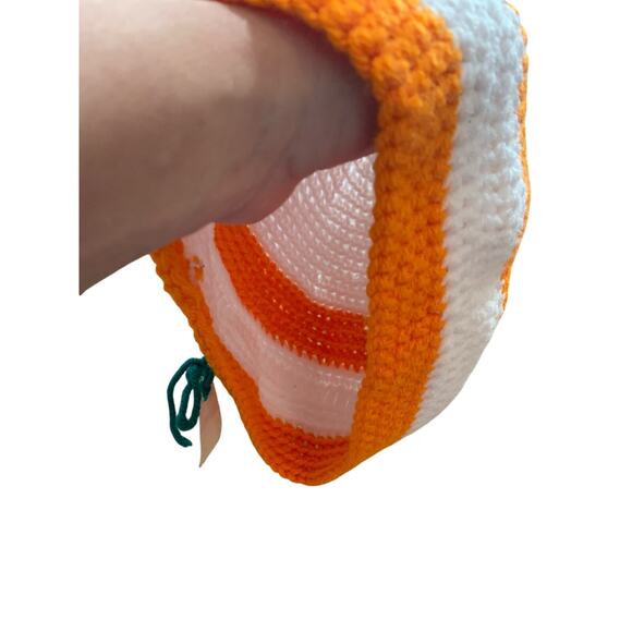University of Tennessee NEW Hand Knit Orange/White S/M Beanie adult women's - Picture 3 of 5